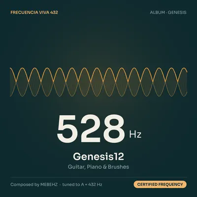 Genesis12 cover art, 528 Hz