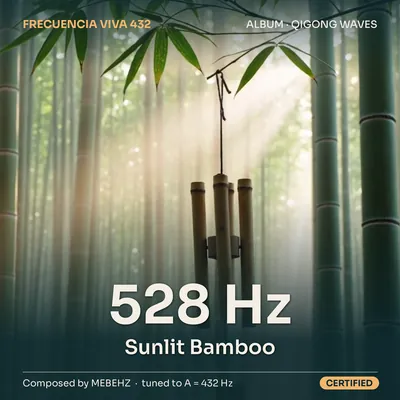 Sunlit Bamboo cover art, 528 Hz